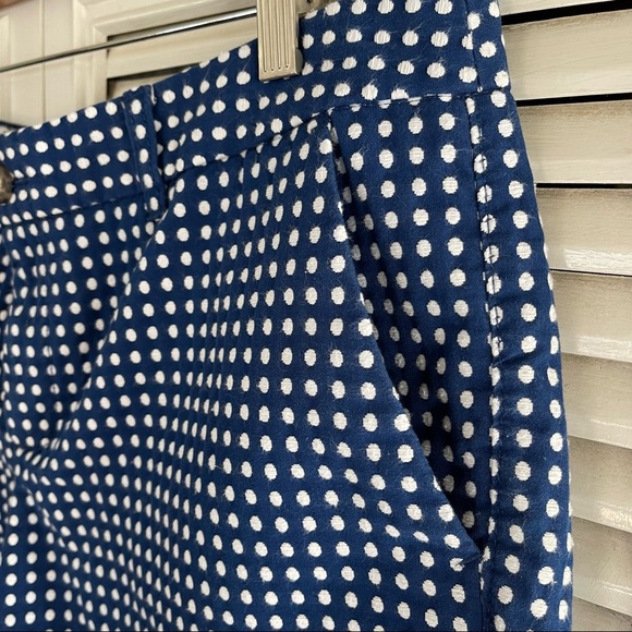 MERONA TARGET WOMEN'S Shorts 14 BLUE WITH WHITE POLKA DOTS COTTON - Picture 8 of 11